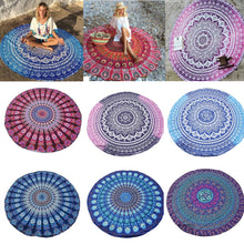 Round Mandala Throw/Beach/Yoga - Blue and Purple