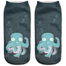 Doofy Octopus Low Cut 3D Printed Ankle Socks