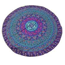 Round Mandala Throw/Beach/Yoga - Blue and Purple