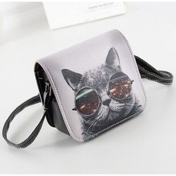 Faux Leather Space Kitty Bag