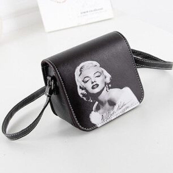 Marilyn Monroe carnation Vegan Leather Purse 